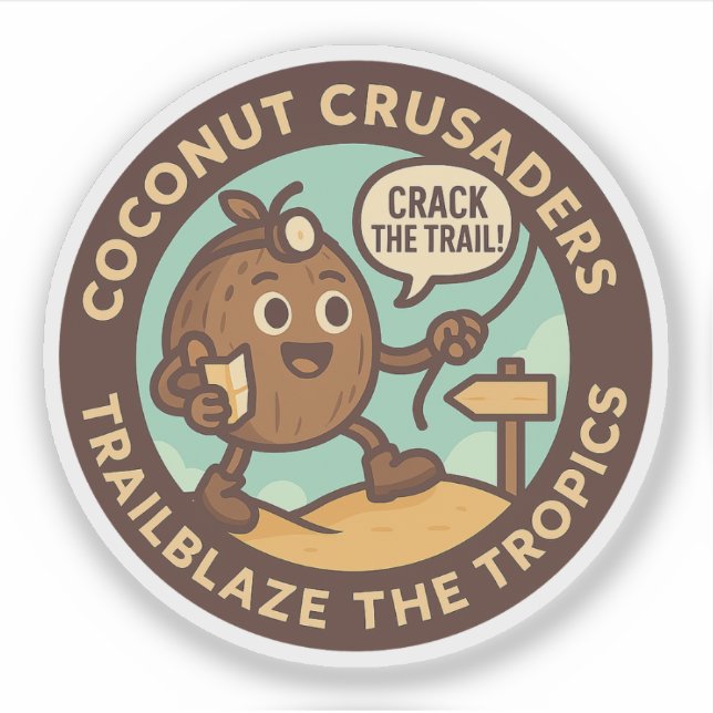 Coconut Crusaders Trailblaze The Tropics Aufkleber (Vorderseite)