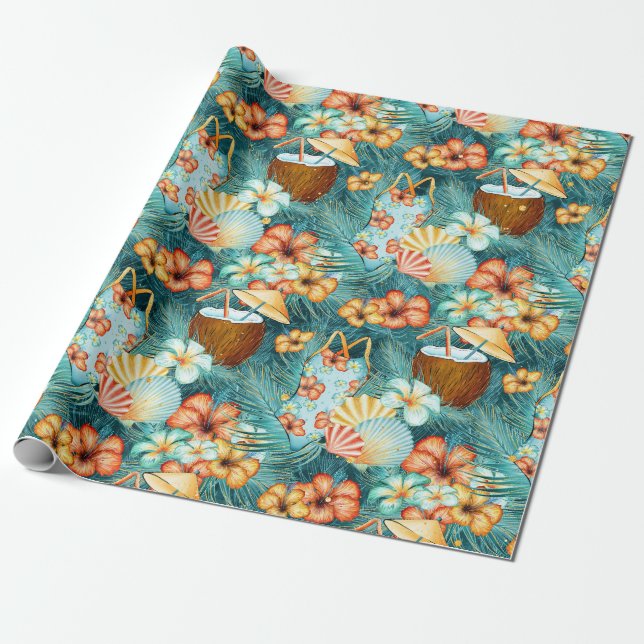 Coconut Drinks  Geschenkpapier (Ungerollt)