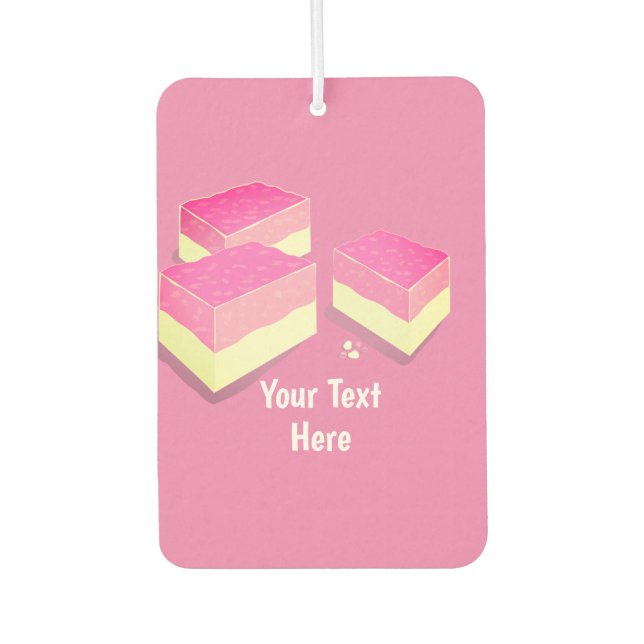 Coconut-Eisblöcke - UK-Süßwarengeschäft - Ihr Text Autolufterfrischer (Vorderseite)