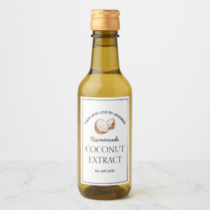 Coconut Extract-Etikett Weinetikett