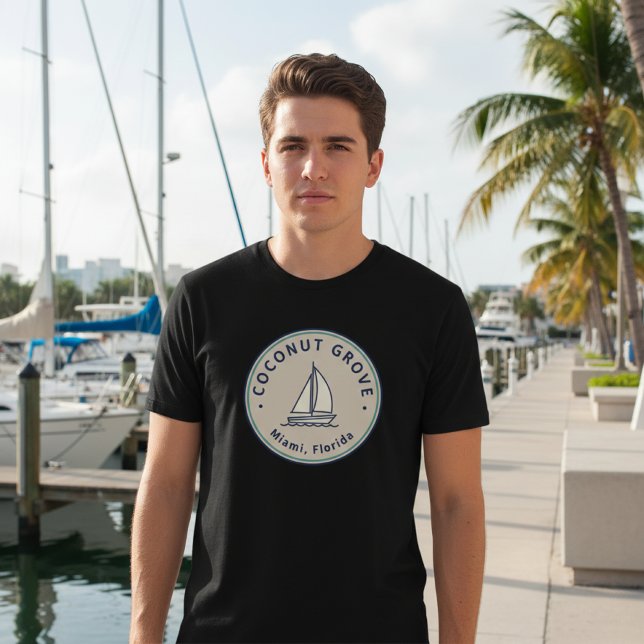 Coconut Grove Miami Coastal Neighborhood Pride T-Shirt (Von Creator hochgeladen)