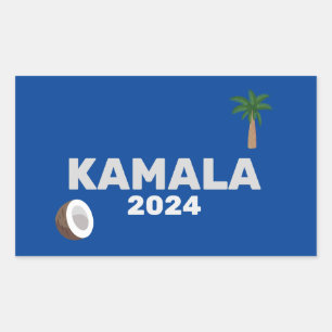 Coconut Harris 2024 Wahl Rechteckiger Aufkleber