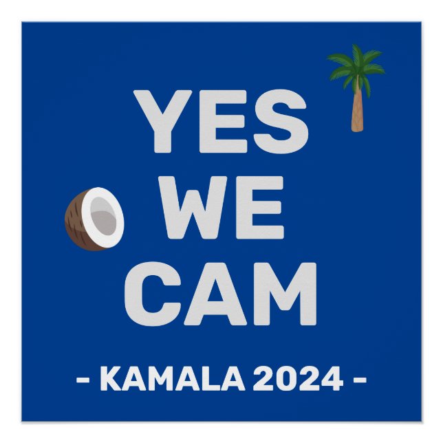 Coconut Harris 2024 Yes We Cam Poster (Vorderseite)