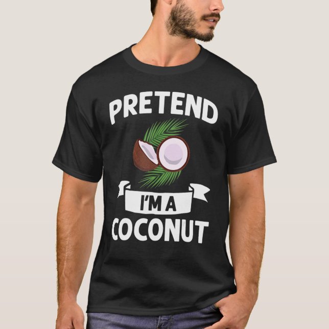 Coconut Milk Oil Water Cream Tree Fruit Palm Butte T-Shirt (Vorderseite)