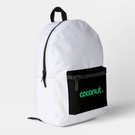 Coconut Moderne Typografie Bedruckter Rucksack