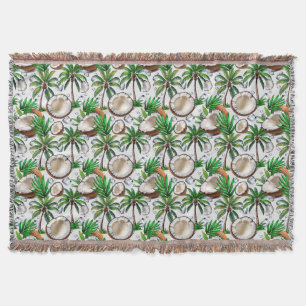 Coconut Palm Tree tropisches Muster Decke