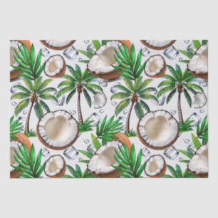 Coconut Palm Tree tropisches Muster Seidenpapier