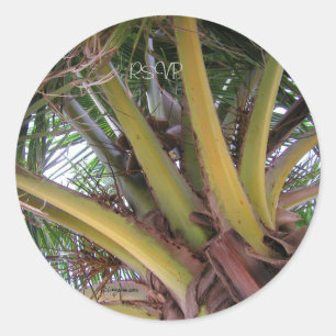 Coconut Palm Tree UAWG Wedding Siegel Sticker