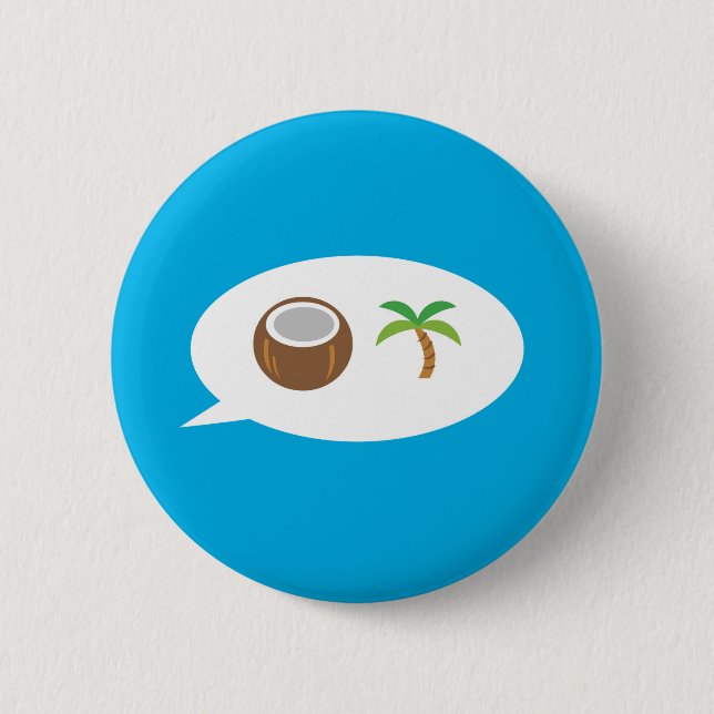 Coconut Tree - Harris 2024! Button (Vorderseite)