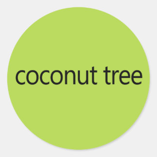 Coconut Tree Kamala Harris Zitat 2024 Runder Aufkleber