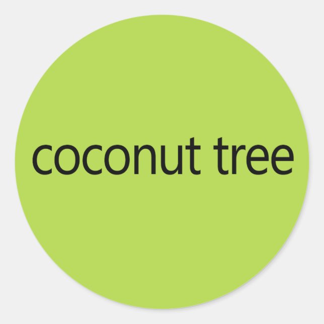 Coconut Tree Kamala Harris Zitat 2024 Runder Aufkleber (Vorderseite)