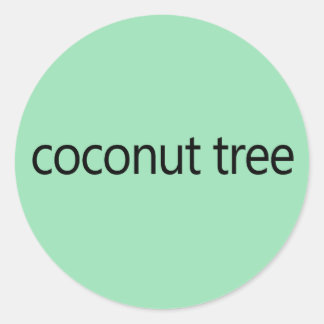 Coconut Tree Kamala Harris Zitat 2024 Runder Aufkleber