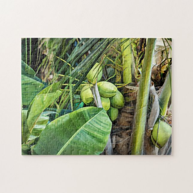 Coconut Trees Tropical Jungfrau Islands Karibik Puzzle (Horizontal)