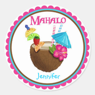 Coconut Tropical Drinks Stickers