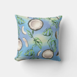 Coconut und Monstera-Muster Kissen