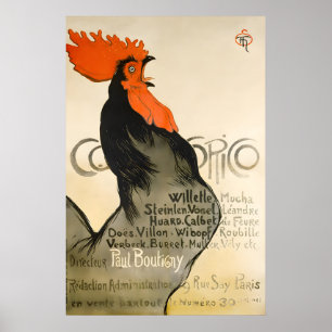 Cocorico Hahn Poster - Vintage Poster Steinlen