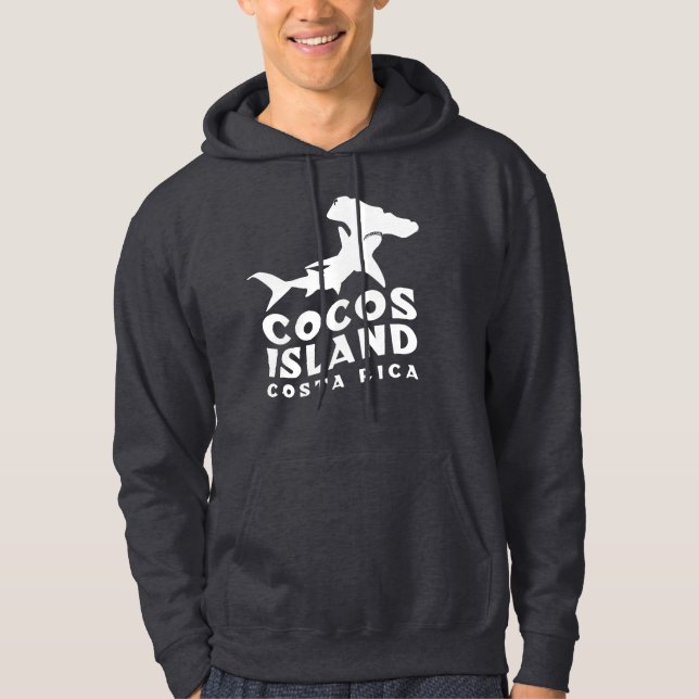 Cocos Island Costa Rica Hammerhead Shark Diving Hoodie (Vorderseite)