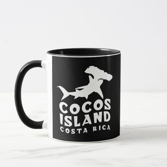 Cocos Island Costa Rica Hammerhead Shark Tasse (Links)