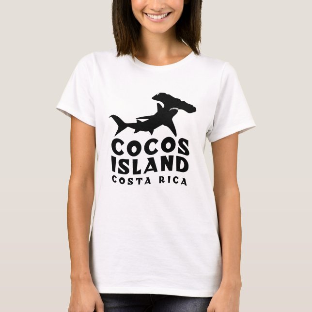 Cocos Island Costa Rica Shark Adventure T-Shirt (Vorderseite)