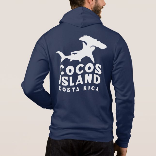 Cocos Island Costa Rica Shark Diving Hoodie (Rückseite)