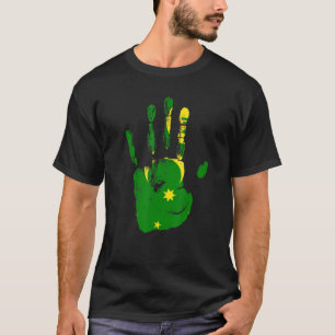Cocos Island Flag Hand Männer Frauen Kinder T-Shirt
