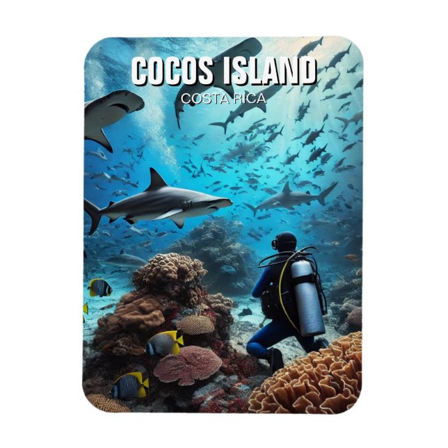 Cocos Island Scuba Magnet (Vertikal)