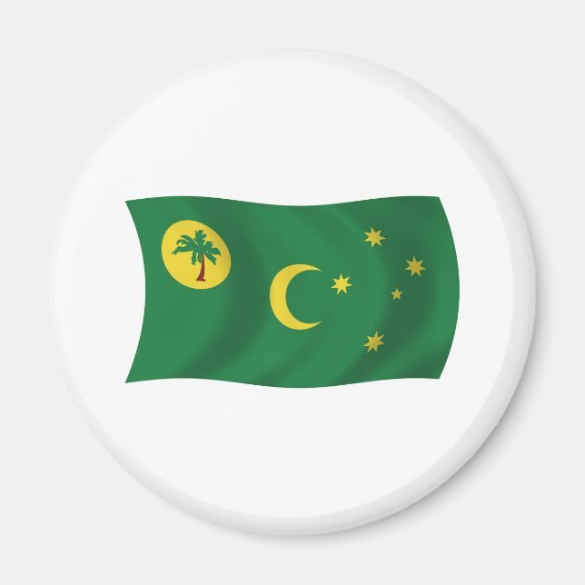 Cocos Islands Flag Magnet (Vorne)