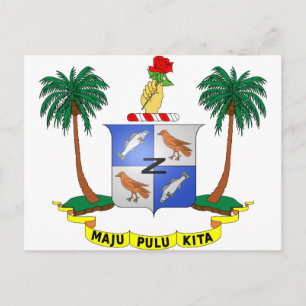 Cocos (Keeling) Islands Wappen CC Postkarte