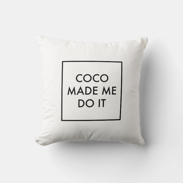 Cocos ließen mich es tun kissen (Vorderseite)