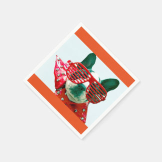 COCTAIL NAPKINS HOHER FLYING HUND! FUN! SERVIETTE