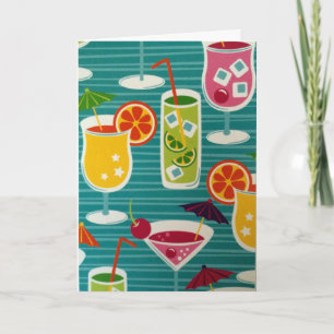 COCTAILS GALOUR SPRICHWORT GLÜCKLICH GEBURTSTAG-FE KARTE