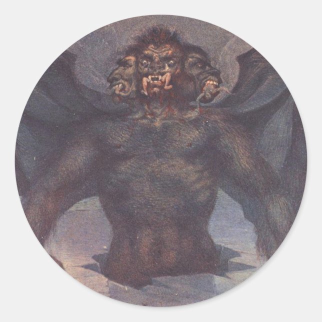 Cocytus - 9. Kreis Dante' Inferno Runder Aufkleber (Vorderseite)