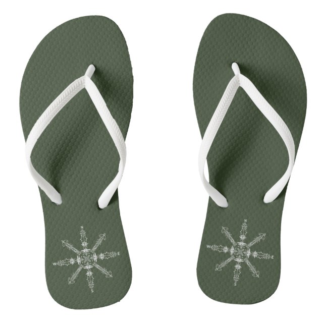 Coddiwomple. Versteckte Wortflippen Flip Flops (Fußbett)