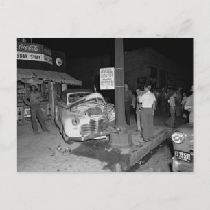Code 20, 11th & Hill St, Los Angeles, 1951 Vintage Postkarte