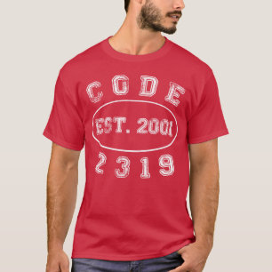Code 2319 weißes Tet Geschenk 80er Jahre Vintage T-Shirt