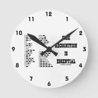 Code-Anerkennung ist wesentlich (Morsealphabet) Runde Wanduhr