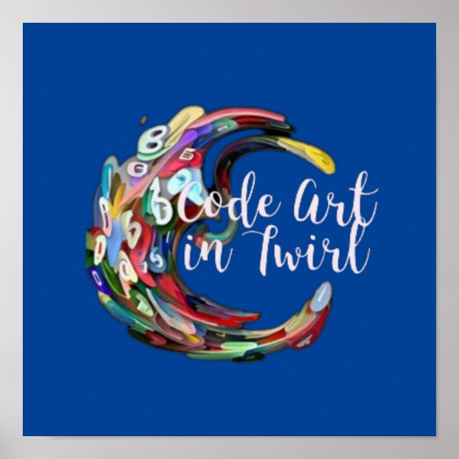 Code Art in Twirl Poster (Vorne)