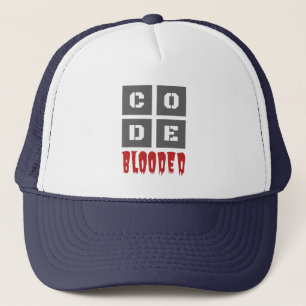 CODE Blooded Coded Computer Programmer Funny Truckerkappe