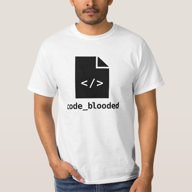 Code-blooded T-Shirt (Vorderseite)