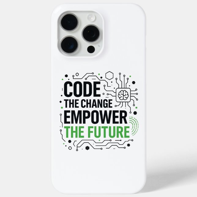 "Code Change Empower Future Case | Tech Revolution (Rückseite)