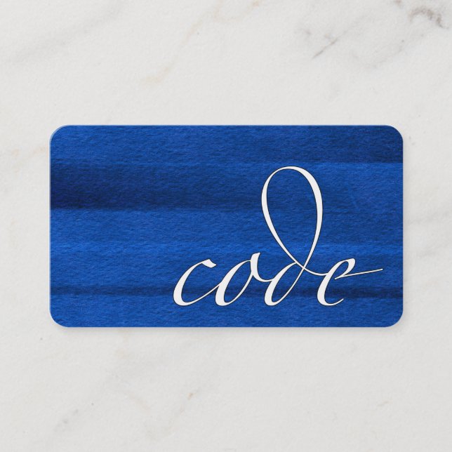 Code: Codeaffe, Programmierer Visitenkarte (Vorderseite)