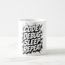 Code Debug Sleep Repeat | Programmierer Kodierung