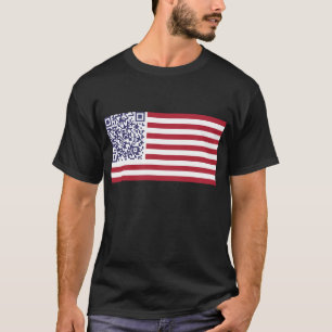 Code der Flagge-Nationalhymne-QR T-Shirt
