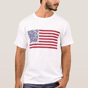 Code der Flagge-Nationalhymne-QR T-Shirt