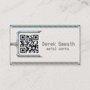 Code der Metallarbeitskarte QR Visitenkarte