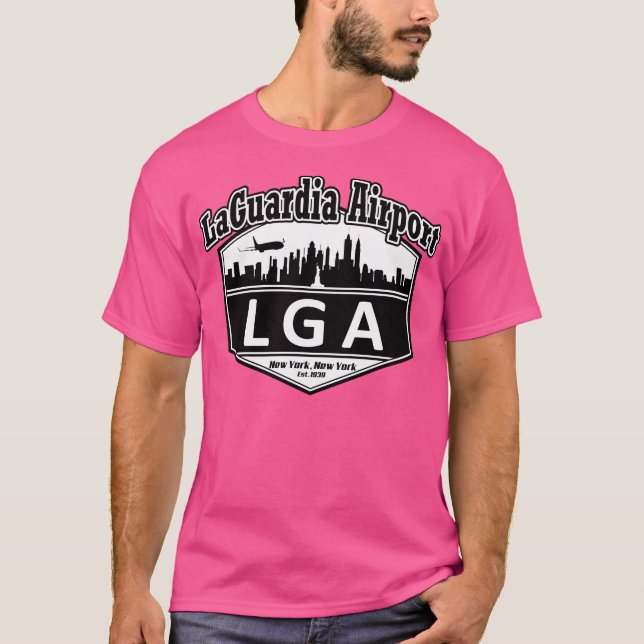 Code des Flughafens Laguardia T-Shirt (Vorderseite)