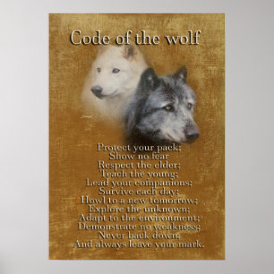 Code des Wolf-Wolf-Geistes Poster