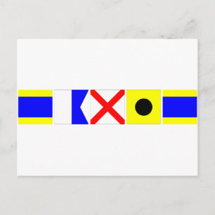 Code-Flag David Postkarte