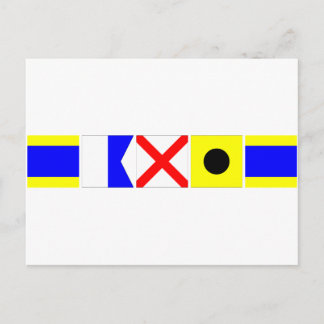 Code-Flag David Postkarte