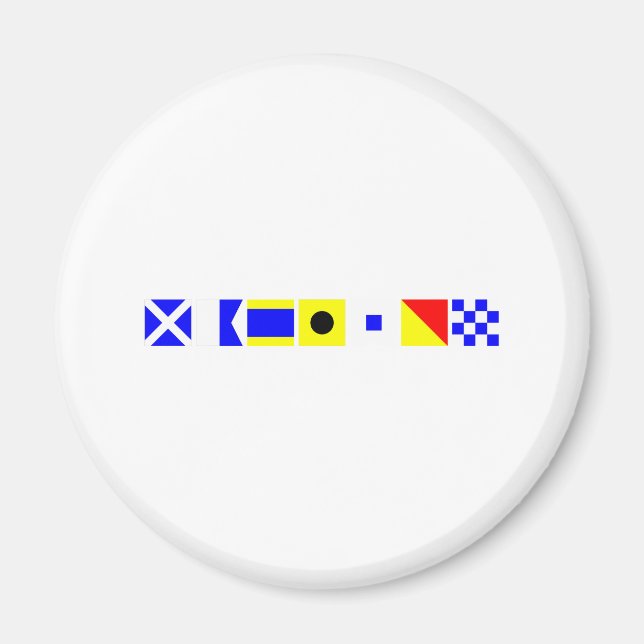 Code Flag Madison Magnet (Vorne)